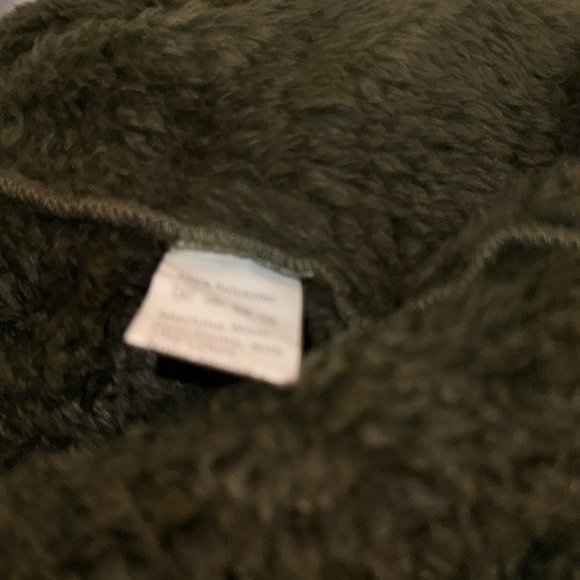 Dark Green Miss Sparkling Sherpa Jacket - Size M - Picture 6 of 7